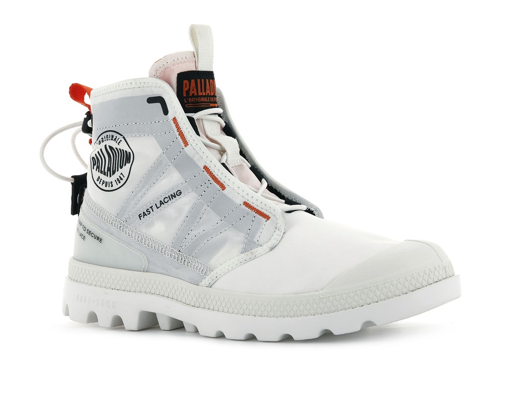 Botas Palladium PAMPA TRAVEL LITE Hombre Blancas | Costa Rica-94763